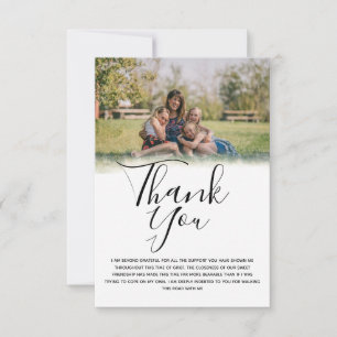 Photo Funeral Thank You Card