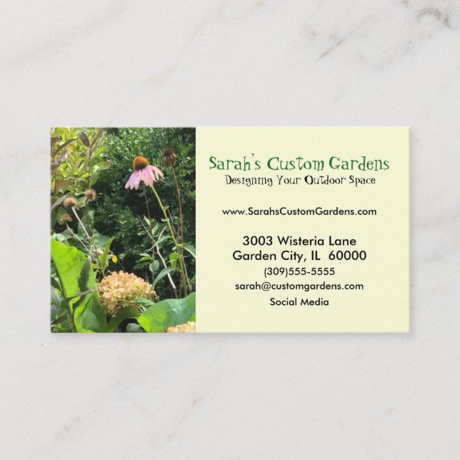 Photo Garden Business Card (Front)