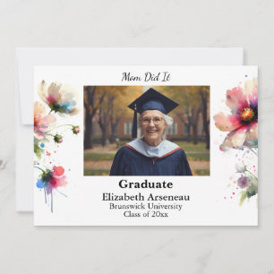 Photo Garden Party Grad Invitation Personalise