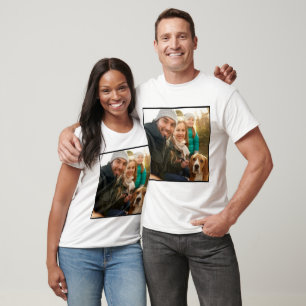 Photo Gift   Modern Personalised Family Photo T-Shirt
