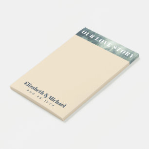 PHOTO Gifts for Newlyweds OUR LOVE STORY Custom Post-it Notes