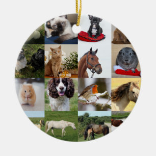 PHOTO GIFTS MOM DAD GRANDPA GRANDMA PETS FRIENDS   CERAMIC ORNAMENT