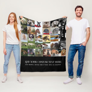 PHOTO GIFTS MOM DAD GRANDPA GRANDMA PETS FRIENDS   FLEECE BLANKET