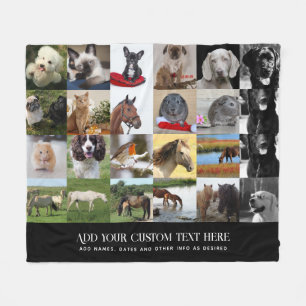 PHOTO GIFTS MOM DAD GRANDPA GRANDMA PETS FRIENDS   FLEECE BLANKET