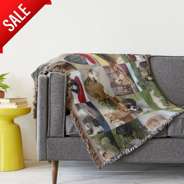PHOTO GIFTS MOM DAD GRANDPA GRANDMA PETS FRIENDS   THROW BLANKET (Creator Uploaded)