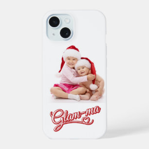Photo Glamma red/white on white iPhone 15 Case