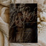 Photo Gold Calligraphy Script Wedding<br><div class="desc">More Elegant Gold Script Wedding Invitations in the Little Bayleigh Store!</div>