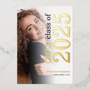 Photo Grad 2024 Gold Real Foil Announcement
