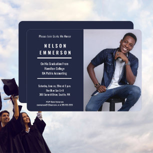 Photo Graduate Celebration Party Invitation