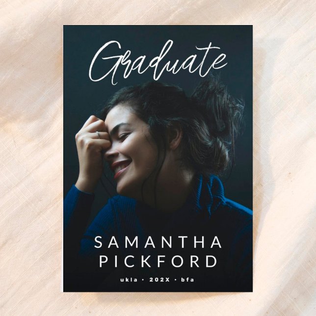 Photo Graduate Editable University Grad  Announcement (Creator Uploaded)