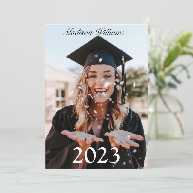 Photo Graduation Announcement (Standing Front)