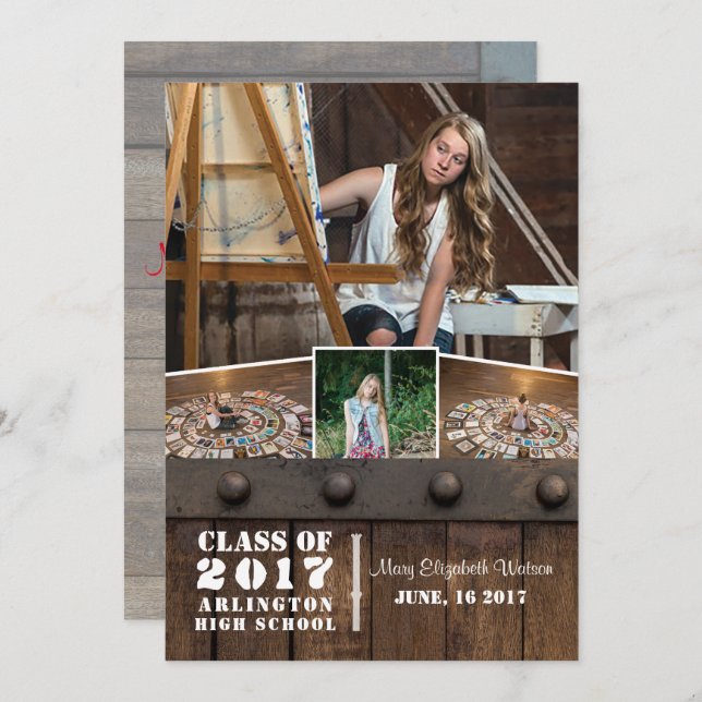Photo Graduation Announcement (Front/Back)