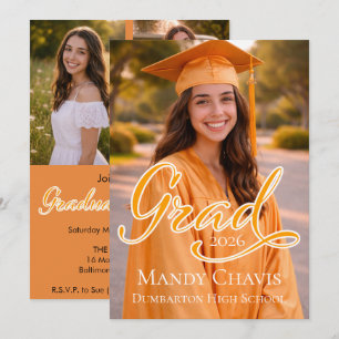 Photo Graduation Announcement and Part Invitation 