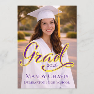 Photo Graduation Announcement and Party Invitation