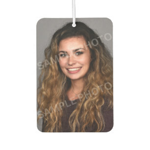 Photo Graduation Announcement green Car Air Freshener