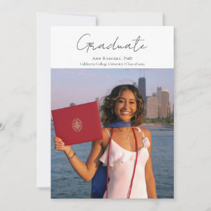 Photo Graduation Announcement & Party Invitation 