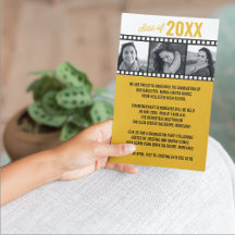 Photo Graduation Announcements [Gold]