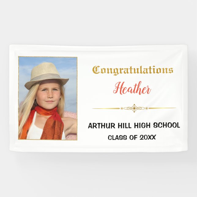 Photo Graduation Banner (Horizontal)