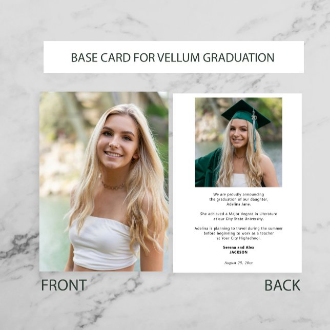 Photo graduation BASE for graduation announcement (Creator Uploaded)