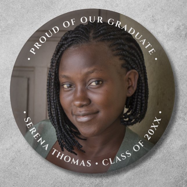 Photo Graduation Buttons (Graduation Photo Button)