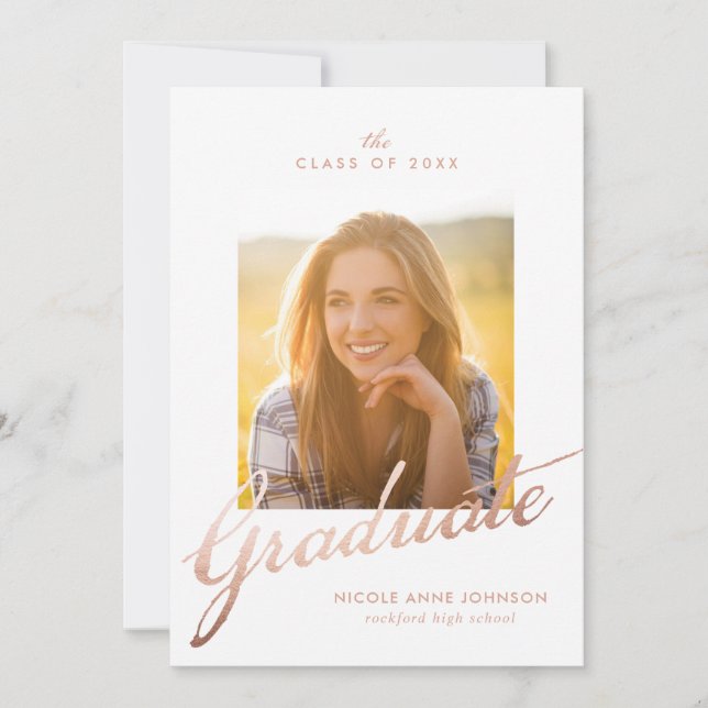 Photo Graduation Card (Front)