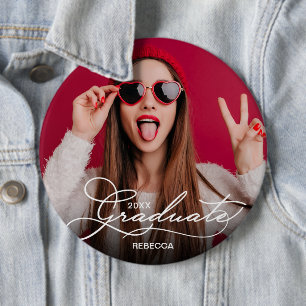 Photo Graduation Celebration 6 Cm Round Badge