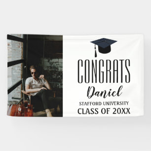 Photo Graduation Congratulations Custom Name Banner