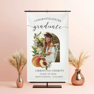 photo graduation Elegant Script class of 2024 Banner