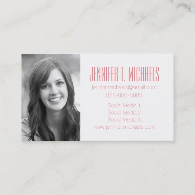 Photo Graduation | Floral retro damask Calling Card (Front)