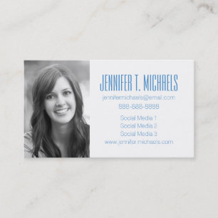 Photo Graduation Fun Shell Pattern Calling Card