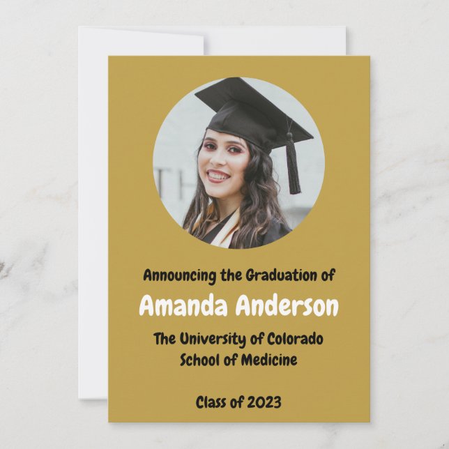 Photo graduation Grad 2023 Announcement (Front)