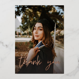 Photo Graduation Hat Chalkboard V Thank You DARK