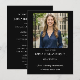 Photo Graduation Invitation Template for Her