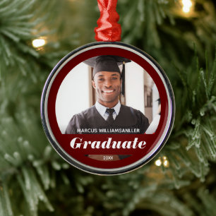 Photo Graduation Metal Ornament