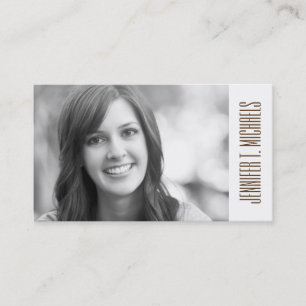 Photo Graduation   Modern ikat pattern Calling Card