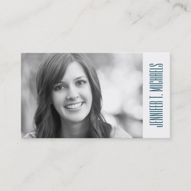 Photo Graduation | Monstera Tropical Leaf Pattern Calling Card (Front)