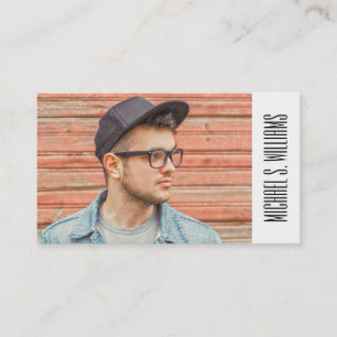 Photo Graduation   Moustache Pattern Calling Card