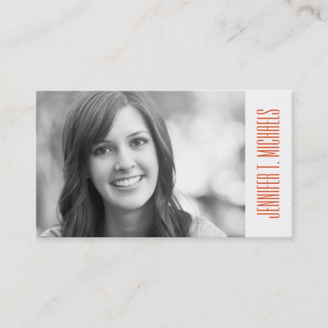 Photo Graduation | Ornamental Pattern Calling Card (Front)