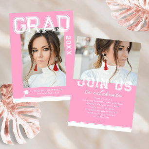 Photo Graduation Party Elegant Modern Script