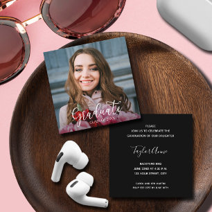 Photo Graduation Party Enclosure Card