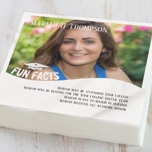 Photo Graduation Party Fun Facts Custom Napkin