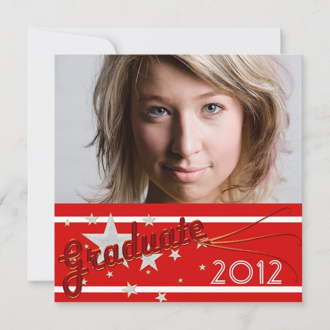 Photo Graduation Party Invitation (Front)