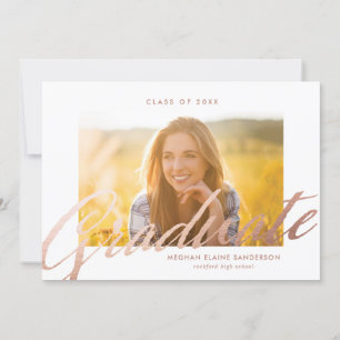 Photo Graduation Party Invitation Card