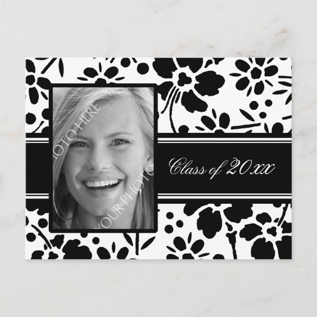 Photo Graduation Party Invitation Postcards (Front)