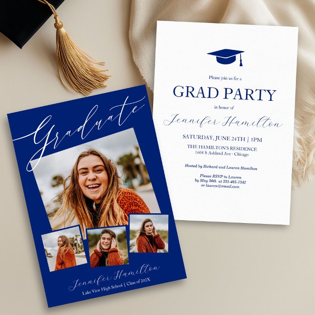 Photo Graduation Party Invite Announcement  (Creator Uploaded)