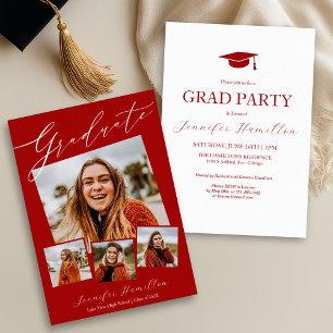 Photo Graduation Party Invite Announcement 
