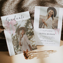 Photo Graduation Party Invite Announcement