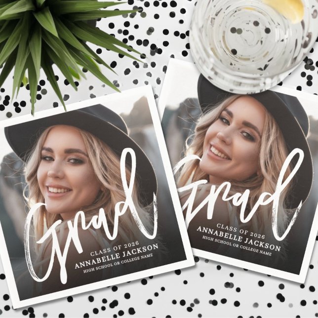 Photo Graduation Party Napkin (Photo Graduation Party Napkins)