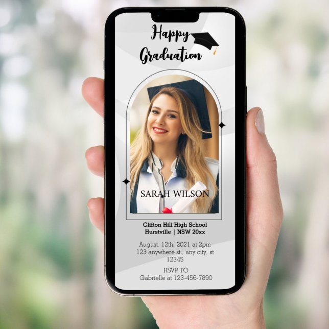 Photo Graduation party Phone invitations (Creator Uploaded)