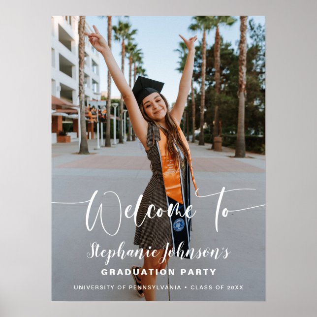 Photo Graduation Party Sign (Front)